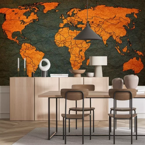 Sticker Sri Lanka Territorium auf Weltkarte