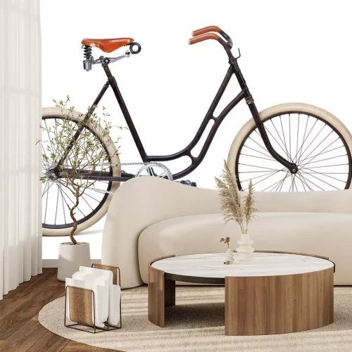 Sticker Weinlese-Fahrrad-