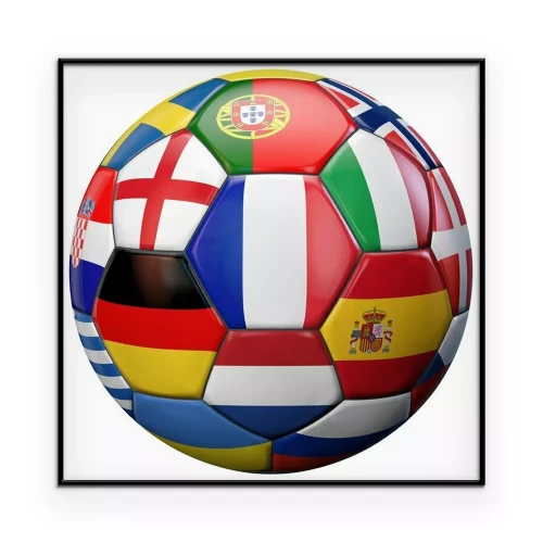 Poster Europäische Fußball-
