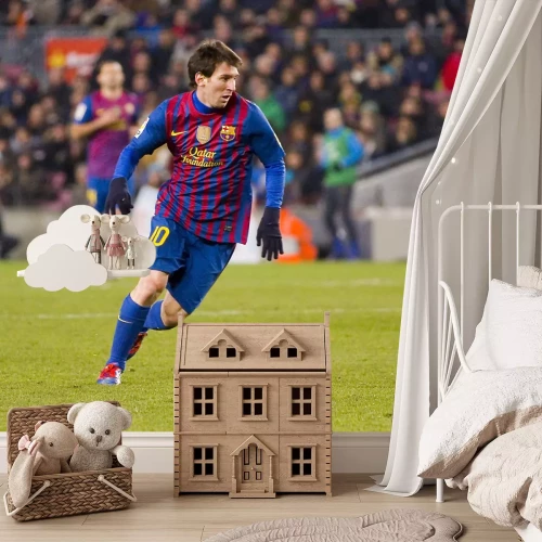 Fototapete Fußballspieler Lionel Messi während eines Spiels