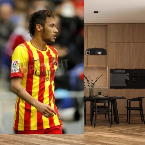 Fototapete Neymar beim Spiel in Barcelona