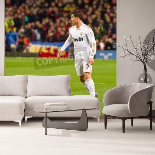 Fototapete Ronaldo vor dem Hintergrund der Fans