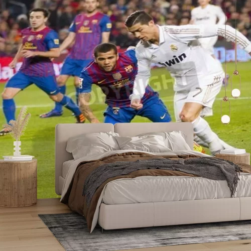 Fototapete CR7 gegen Dani Alves