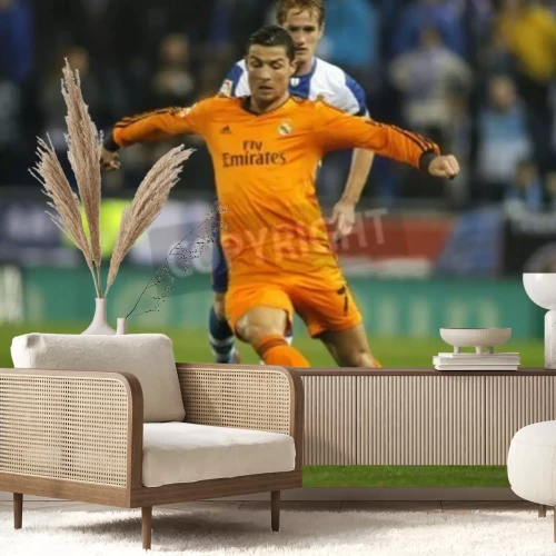 Fototapete Ronaldo in Farben von Real Madrid