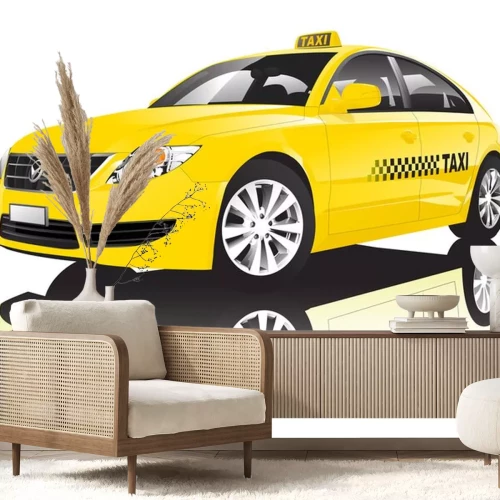 Sticker Car Cab Taxi Öffentliche Shiny Performance Concept