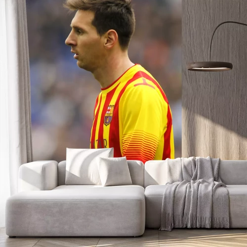 Fototapete Messi in Barcelona-Farben