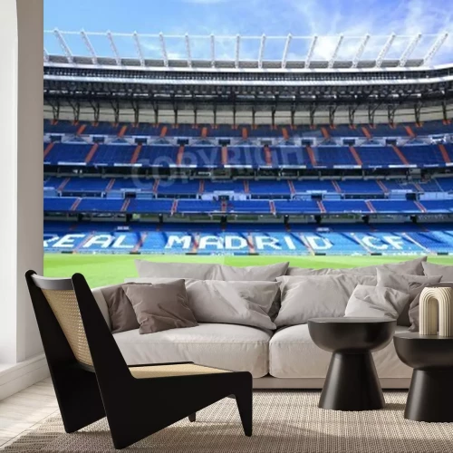 Fototapete Santiago Bernabéu am sonnigen Tag