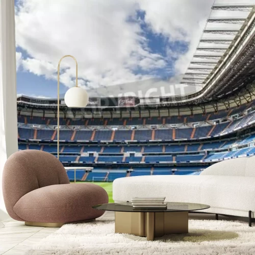 Fototapete Panorama des Stadions von Real Madrid