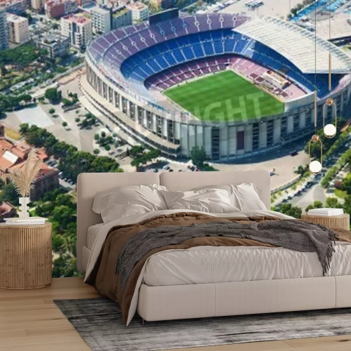 Fototapete Stadion 3D aus Vogelperspektive