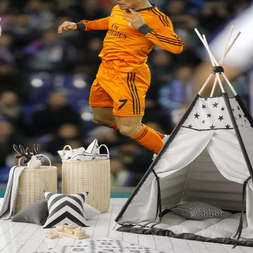 Fototapete Cristiano Ronaldo während des Spiels