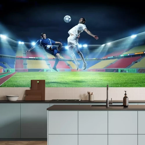 Fototapete Fußballkampf um den Ball