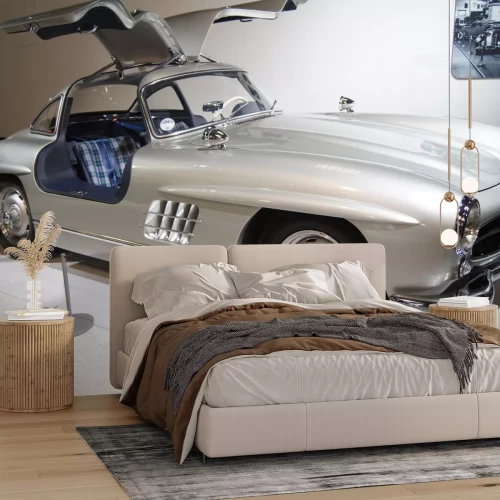 Fototapete Klassischer Rennwagen in einem Museum