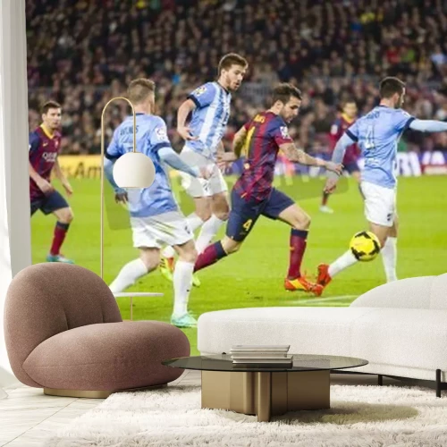 Fototapete Kampf der Fußballspieler um den Ball