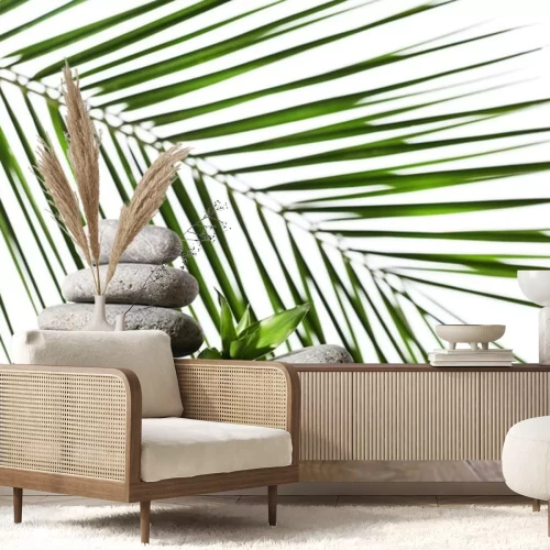 Sticker Stapel Spa-Steine mit einem Löffel Meersalz