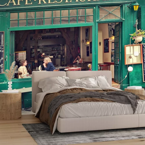 Fototapete Traditionelles Pariser Café