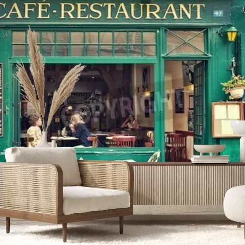 Fototapete Traditionelles Pariser Café