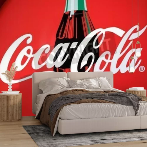 Fototapete Logo eines beliebten Getränkeherstellers