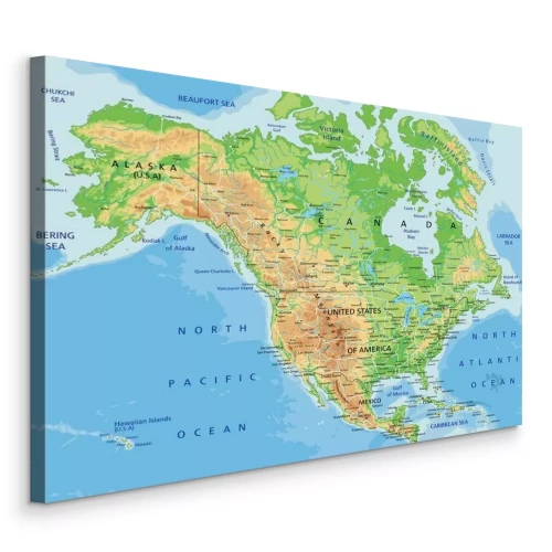 Bild Physische Karte von Nordamerika