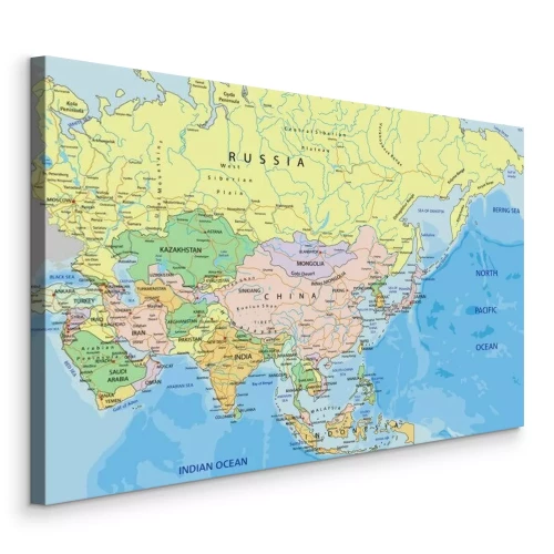 Bild Politische Karte von Asien