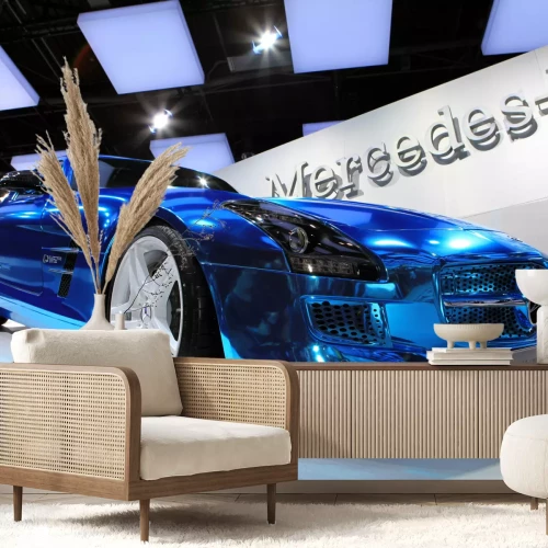 Fototapete Mercedes in Electric Blue-Tin