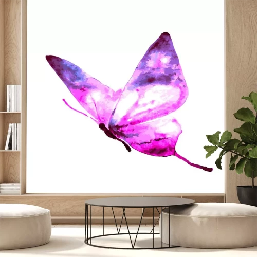 Sticker Schmetterling im Tie-Dye-Stil