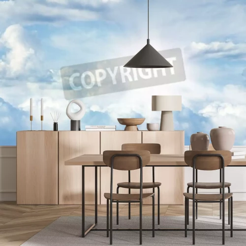 Fototapete Himmel mit Sonnenstrahlen