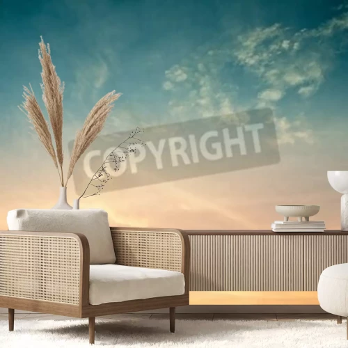 Fototapete Pastell-Farbton des Himmels