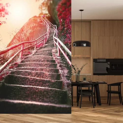 Fototapete Treppen auf den Berg