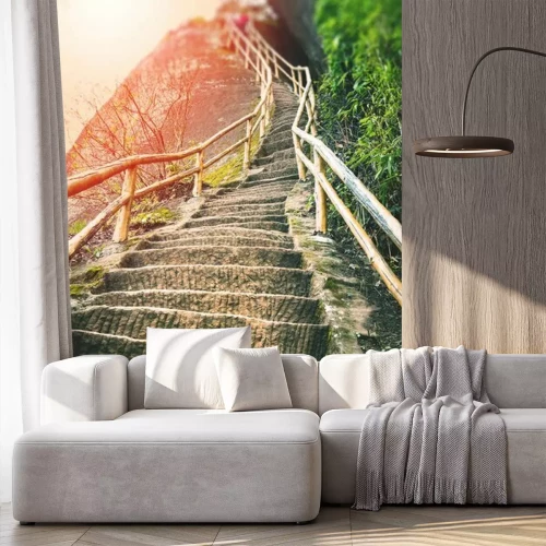 Fototapete Treppen auf den Berg