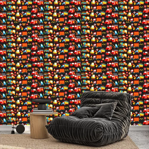 Tapete Bau LKW Hintergrund