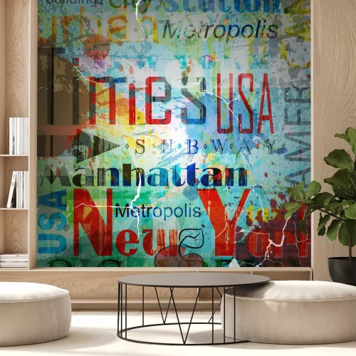 Fototapete Typografie im Retro-Vintage-Stil