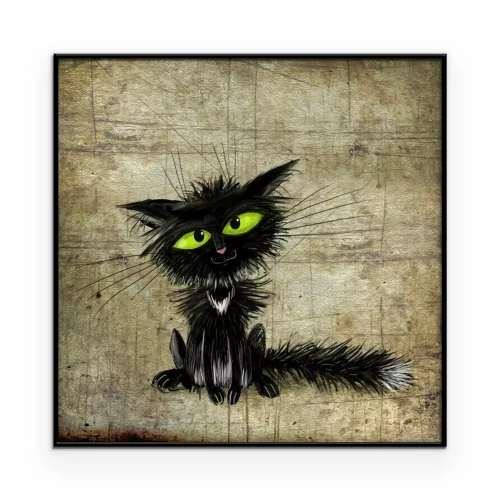 Poster Schwarze Katze