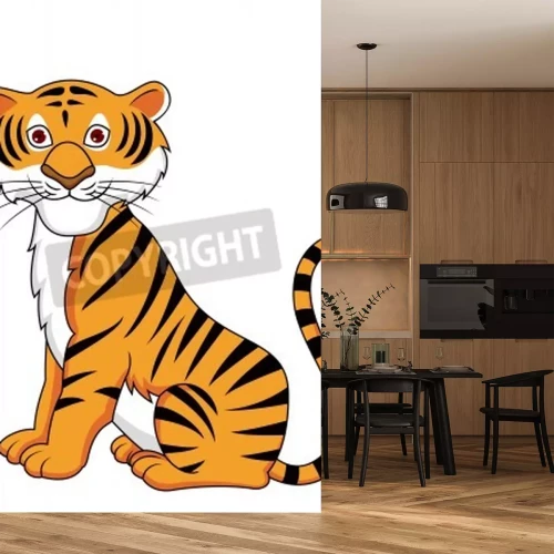 Fototapete Zeichnung tiger