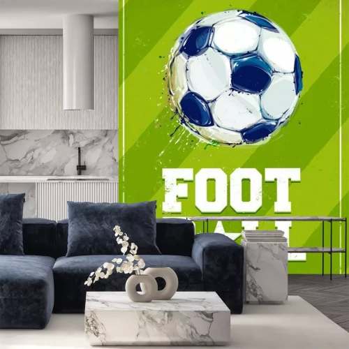 Fototapete Grunge Fußball-Plakat