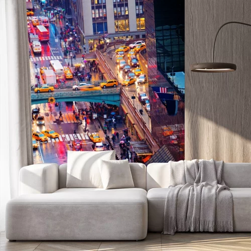 Fototapete Fahrzeuge auf belebter Straße