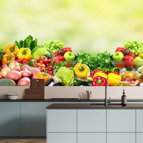 Fototapete Gemüse auf dem Markt