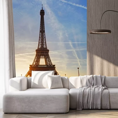 Fototapete Paris Eiffelturm und Straße