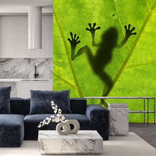 Sticker Tiere Ansicht eines Frosches von unten