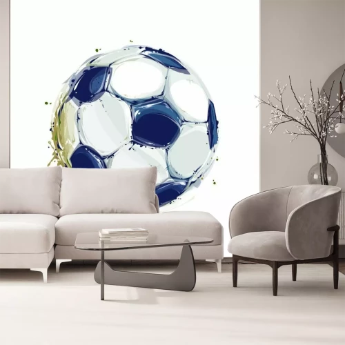 Sticker Fußballgrafik im Aquarellstil