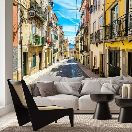 Fototapete Lissabon und alte Straßen