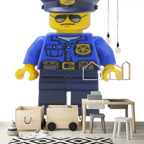 Sticker Adelaide, Australien - 9. Januar 2015: Ein Studio schoss von einem Polizist Lego City Minifigur aus der beliebten Lego Series. Lego ist sehr beliebt weltweit mit Kinder und Sammler.