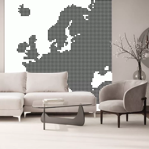 Sticker Gepunktete Karte von Europa