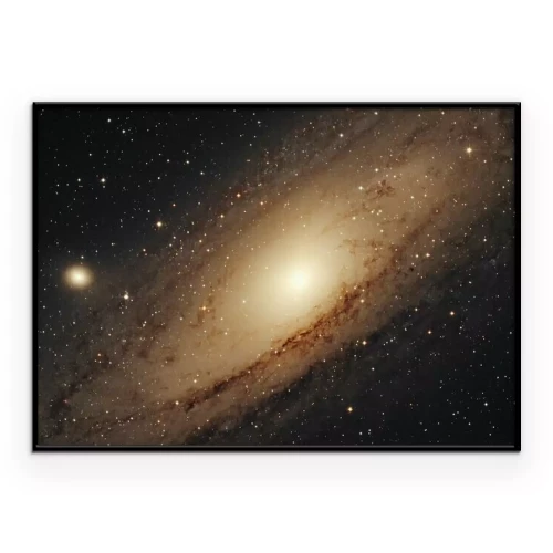 Poster Die Andromeda-Galaxie aus dem Weltraum gesehen