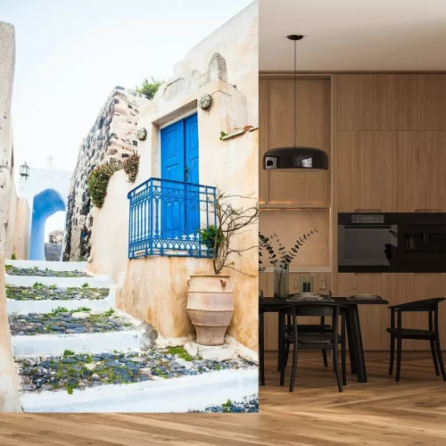 Fototapete Alte griechische Straße