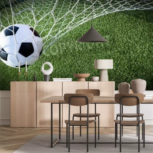 Fototapete Fußball im Tornetz