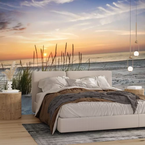 Fototapete Malerischer Sonnenuntergang über dem Meer