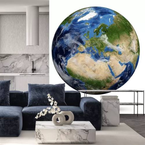 Sticker Planet Earth Earth-Globus 3d render, Karten freundlicher Genehmigung der NASA