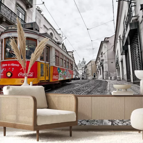 Fototapete Fahrzeug aus Froschperspektive