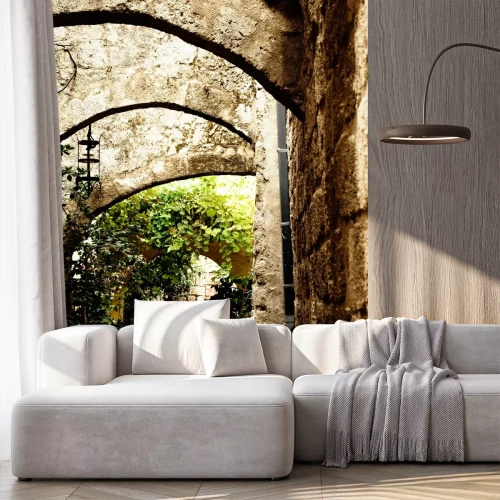 Fototapete Mittelalterliche Straße in der Altstadt von Rhodos Insel. Griechenland