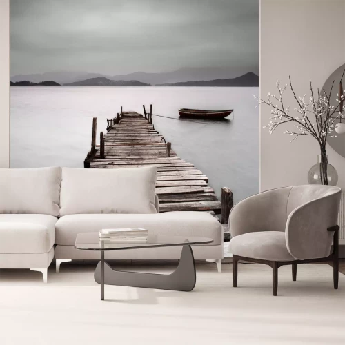 Fototapete Steg am See in Gebrigen